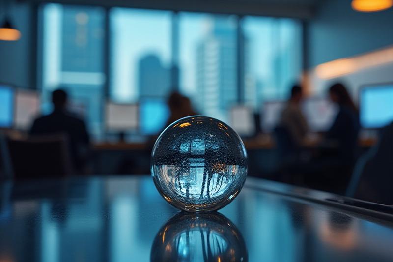 Redação moderna em São Paulo com foco no animal simbólico lince